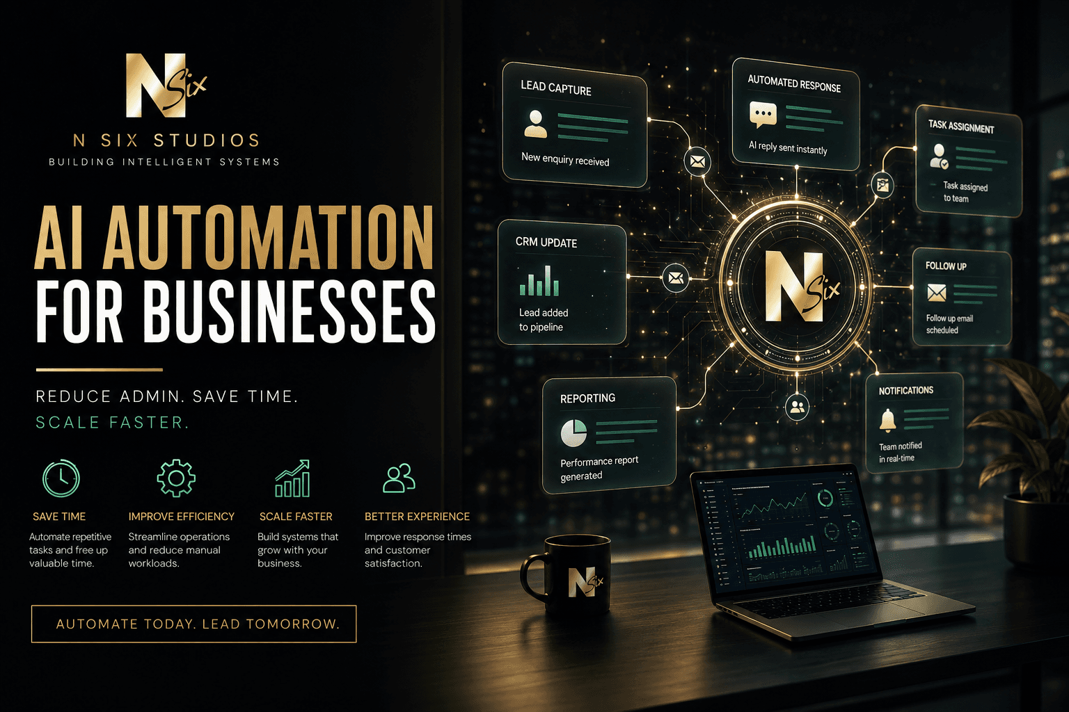 AI Automation for Businesses: Reduce Admin, Save Time & Scale Faster