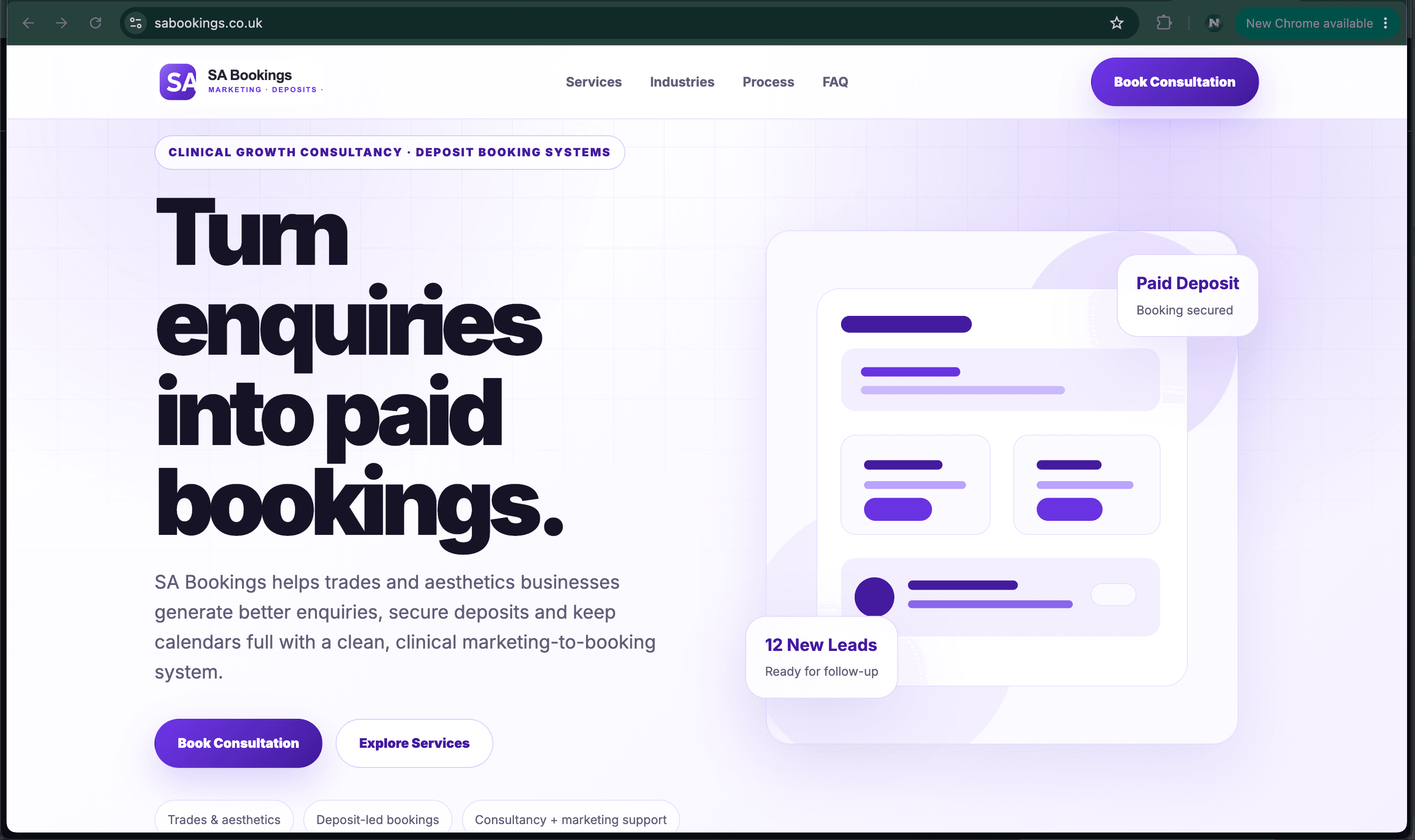 SA Bookings Platform Development